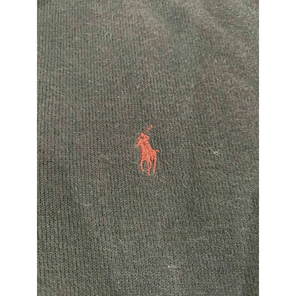 Polo Ralph Lauren Quarter Zip Long Sleeve Pullover Mens Large‎ Navy Cotton